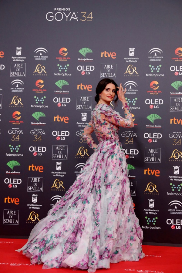 La actriz Penélope Cruz, en la alfombra roja de los Premios Goya 2020