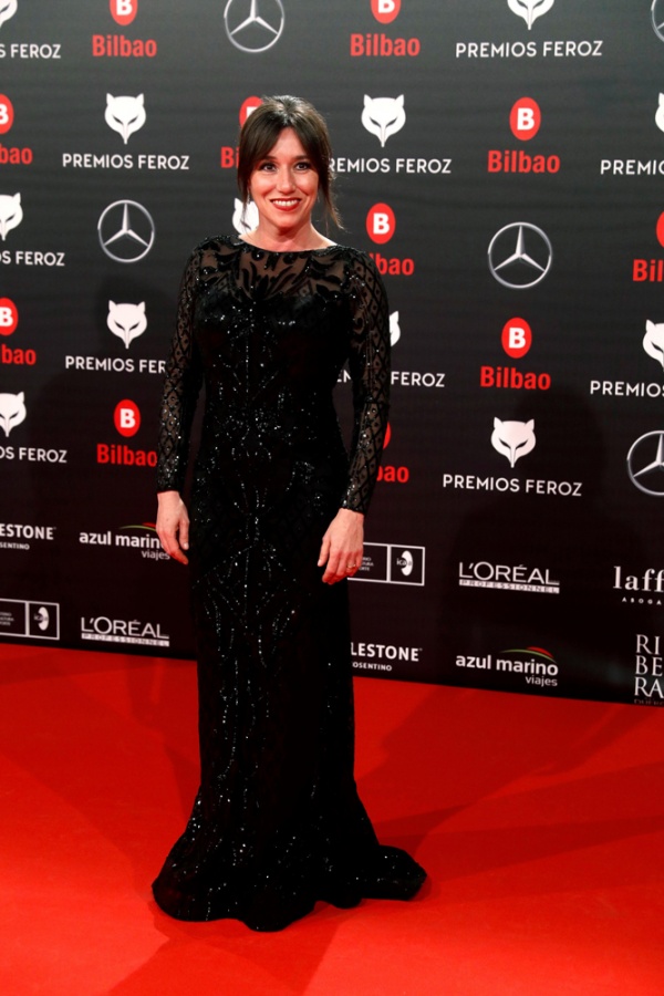 La actriz Lola Dueñas, en la alfombra roja de los Premios Feroz 2019