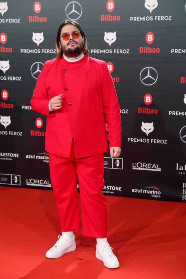 El actor Brays Efe, en la alfombra roja de los Premios Feroz 2019