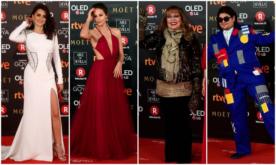 Premios Goya: Los mejores y peores vestidos de la alfombra roja de la última edición