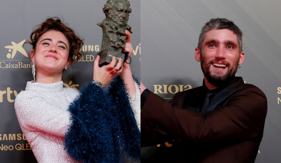 María Cerezuela y Chechu Salgado ganan el Goya a mejor actriz y actor revelación