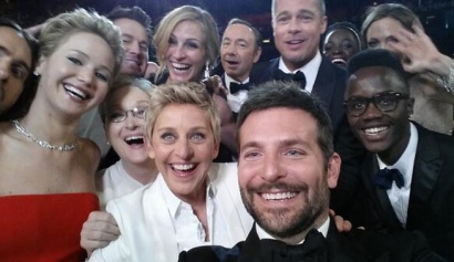El selfie de Ellen Degeneres, la foto más retuiteada de la historia