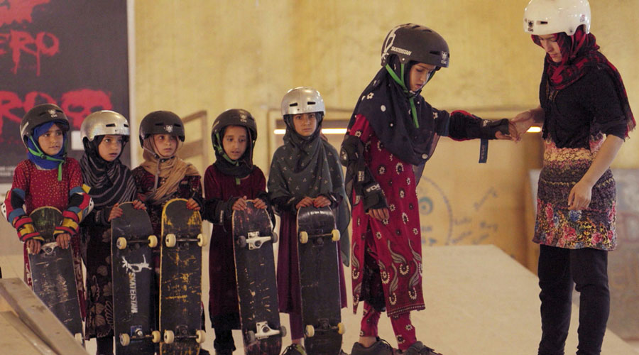 Learning to skateboard in a warzone (if you're a girl)